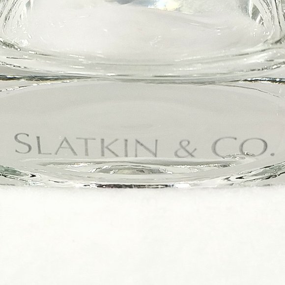 Vintage Slatkin & Co. Clear Heavy Square Old fashion Glass #1321 - Picture 9 of 11